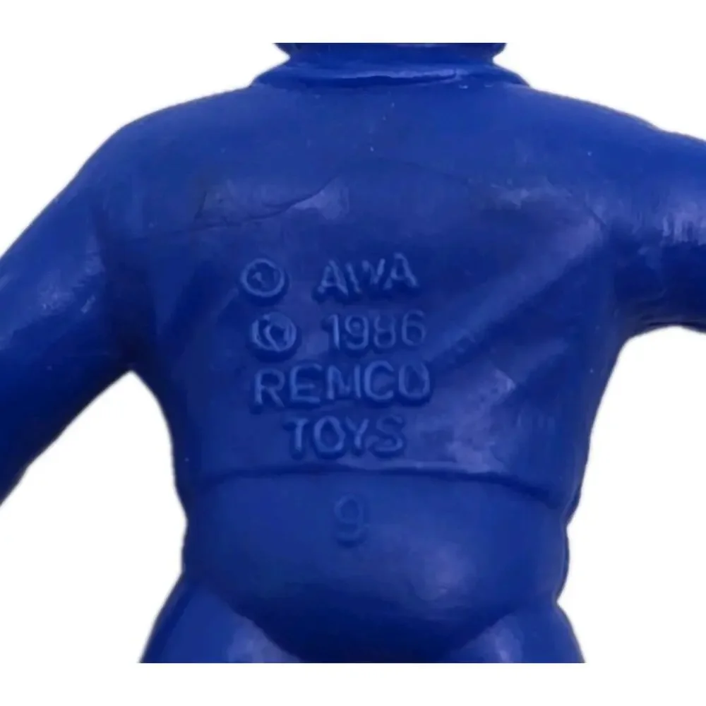 Mini Mashers AWA‎ Remco 1986 Wrestling Figure Blue Larry Zbyszko SKU324